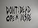 DAI/VDC | (WHITE) The Walking Dead Don't Open, Dead Inside Vinyl Car/Laptop/Window/Wall Decal