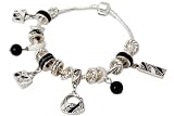 beads Armband in Silber mit 15 farbigen Metall Beads ca.21 cm
