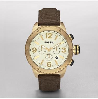 Fossil Vintaged Bronzed Chronograph Mens Watch DE5005