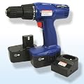 Akku Bohrschrauber 18V 2 x Akku Akkuschrauber cordless screwdriver POW 306102