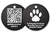 PetHub ID Tag - Basic Anodized Aluminum with Toll Free Number - Black