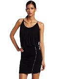 BCBGMAXAZRIA Women's Doris Drape Round Neck Dress