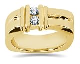 0.30 ctw Men's Diamond Ring in 18K Yellow Gold