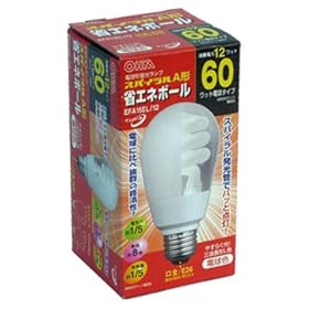 【クリックで詳細表示】省エネボールA形 60W型電球色 EFA15EL/12