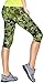 Haby Women's Leggings Fitted Capris Gym Workout Running Tights Wide Waistband