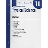 holt science spectrum physical science chapter 11 resource file motion