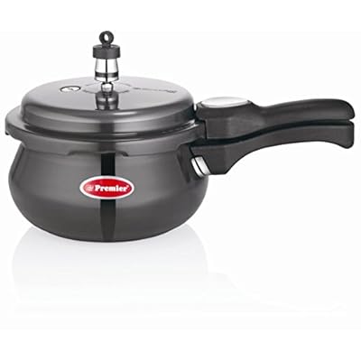 Premier Aluminium Handi Pressure Cooker 3 Liter, Black