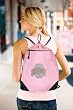 OSU Buckeyes Pink Pink Drawstring Bag Backpack Ohio State University OFFICIAL College Logo Drawstring Bags - For School Beach Gym