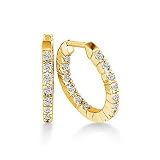 14k Gold Diamond Hoop Earrings(1 ct.tw.)