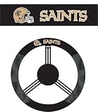 New Orleans Saints Poly-Suede Steering Wheel Cover - NFL