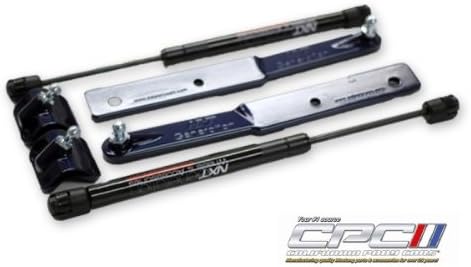 Mustang 2005-2010 V6 GT Gas Strut Hood Lift Kit Painted Kona Blue