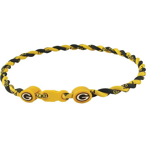 Eagles Wings Green Bay Packers Titanium Twist Necklace