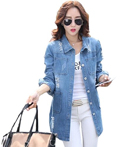 レディース ジャケット シャツ ブラウス カーディガン コート 秋 デニム 長袖 穴あき ダメージ加工 ストレート ワイルド 美脚 リゾート 通勤 通学 パーティ エレガント セクシー 可愛いスカーフ付き KK850