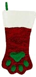 Pawprint Christmas Stocking for Dogs and Cats