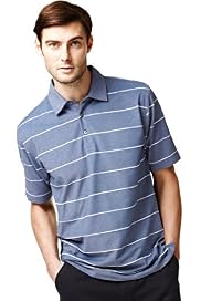Birdseye Striped Polo Shirt