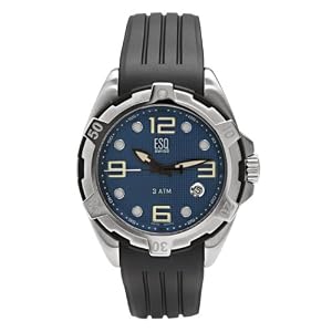 ESQ by Movado Men's Torrent Blue Dial Rubber Strap Watch #07301320
