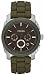 Fossil #FS4597 Men's Machine Silicone Strap Gun Metal Dial Analog Chronograph Watch