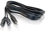 Cables To Go 6ft One 3.5mm Stereo Male to Two 3.5mm Stereo Female Y-Cable Fully molded connectors