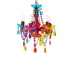 Silly Gifts SY100772MC-110V Gypsy Small Multicolored 6 Arm Chandelier