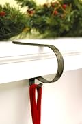 Holly MantleClip Stocking Holders in Oil Rubbed Bronze
