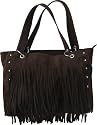Ladies Dark Brown Suede Designer Handbag