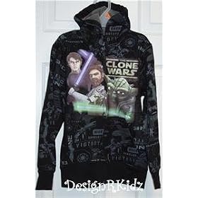Star Wars Clone Wars Boys Hoodie sz 4-6