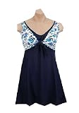 It Figures! Slender Thighs Collection Carnation Tie Swimdress Swimsuit RETAIL VALUE $118