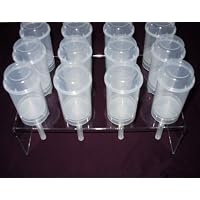 Push up Pop Container Acrylic Stand - Holds 12 Containers