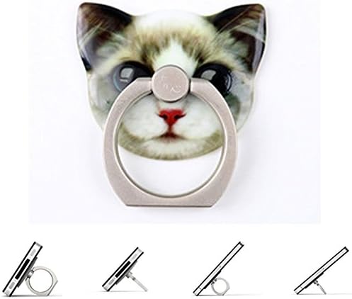 Phone Ring Stand,FenMing Cell Phone Stand Holder Desk Stand Kickstand Multi Angle 360 Rotation Smart Cat Ring Stand Portable Ring Grip Phone Stand (Abuou)