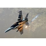 Air Fighter (Above Ground, Firing) Art Poster Print - 11x17