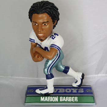 Marion Barber Dallas Cowboys End Zone Bobblehead Figurine (Quantity of 1)