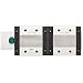 THK Linear Motion Guide Model SRS-WM, Double Block, Caged Ball Miniature, Outer Dimensions: 14mm Height, 40mm Width, 44.5mm Length, Rail: 24mm Width, 8.5mm Height, 40mm Pitch, 110mm Length, Load Capacity: 1191 Pound-Force
