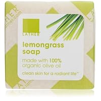 LATHER Lemongrass Soap, 4-Ounce Bar