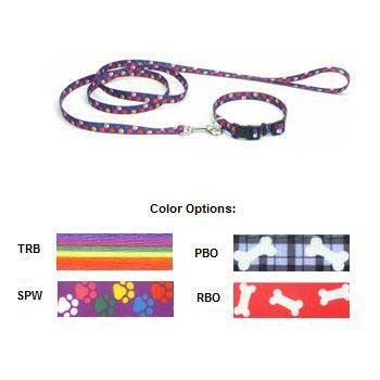 Nylon Pattern Lead Paws Multi 3 4X4 Ft