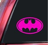 Batman Bat Symbol Vinyl Decal Sticker - Hot Pink
