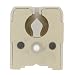 Leviton 431-W Medium Base, Bi-Pin, Standard Fluorescent Lampholder, White