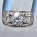 Bianca: 5.2ct Russian Ice on Fire CZ 3 in 1 Stacked Bridal Wedding Ring Set, 3068, 925 Silver