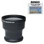3x Digital Telephoto Professional Series Lens + DB ROTH Micro Fiber ClothFor The JVC GR-SXM240U, SXM250, SXM260US, SXM38US, SXM740U VHS Camcorders