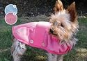 Imitation Suede T-Shaped Dog Coat, 25cm / 10" (30551), Pink