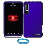 Magic Blue 2 Piece Protective Snap-On Hard Case Cover for Motorola Droid 3  ....
