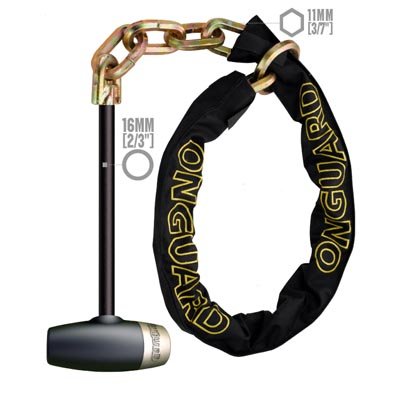 Childrens Toyshop  Sporting Goods : OnGuard 5017LPT Beast Chain Lock (140cm x 11mm)