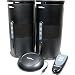 900MHz Black Wireless Speakers With Remote By Audio Unlimited