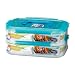 Lock&Lock BPA Free Rectangular 2-Piece Stackable Container Set with Handle and Silicone Sealing/Interlocking Flaps, 7-Cup, 56.6 Fluid Ounce