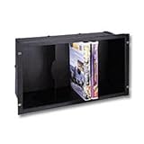Middle Atlantic Front Loading Media Holders 6 Space VHS-L Tape Holder, Black Anodized