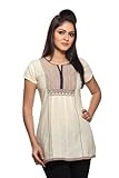 Akkriti Women's Printed Yoke Kurti Large
