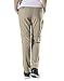 Makino Women's Long/Convertible Quick Dry Hiking Pants with Waistband W32/L32 Army Green