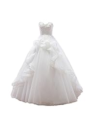 A-line Tiered Beaded Applique Lace-Up  Dress