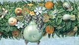 Festoon Detail-Squash Grapes Apples Poster Print