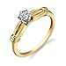 0.25 carat Diamond Solitaire Ring 14Kt Yellow Gold