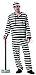 Jailbird Prisoner Costume
